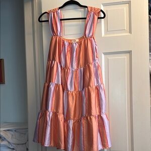 Entro Orange and Pink Dress